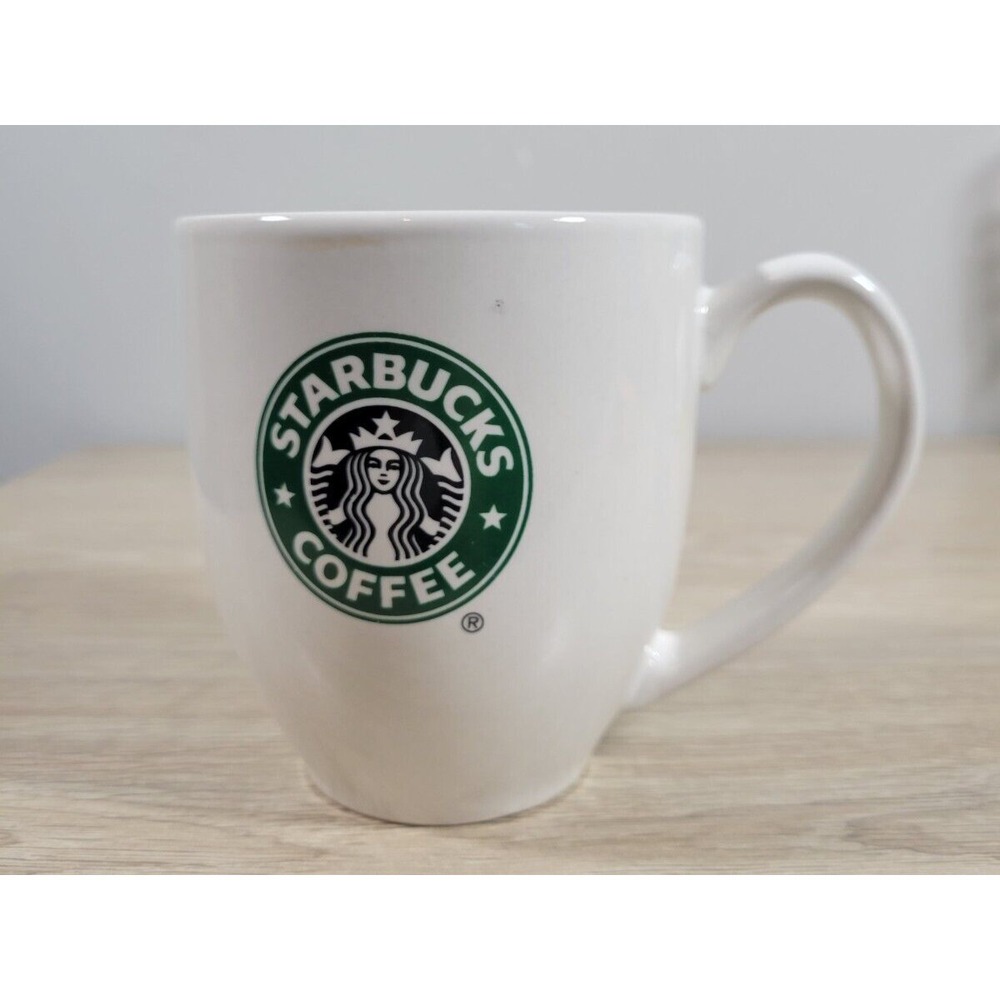 Starbucks Classic Mermaid White Round Mug 14 oz 2007